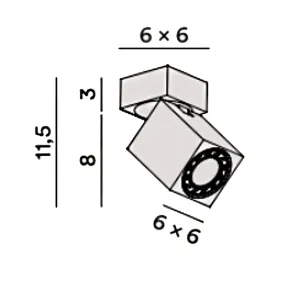 Moderne Wandleuchte Perenz CONNECT 8168 B GU10 LED