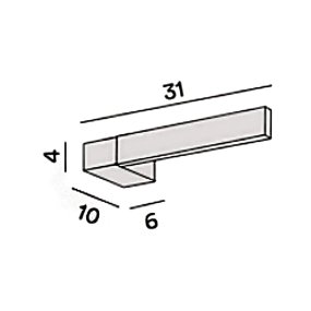 Perenz illumine l'applique murale moderne réglable à LED ELLE 8228 B CT