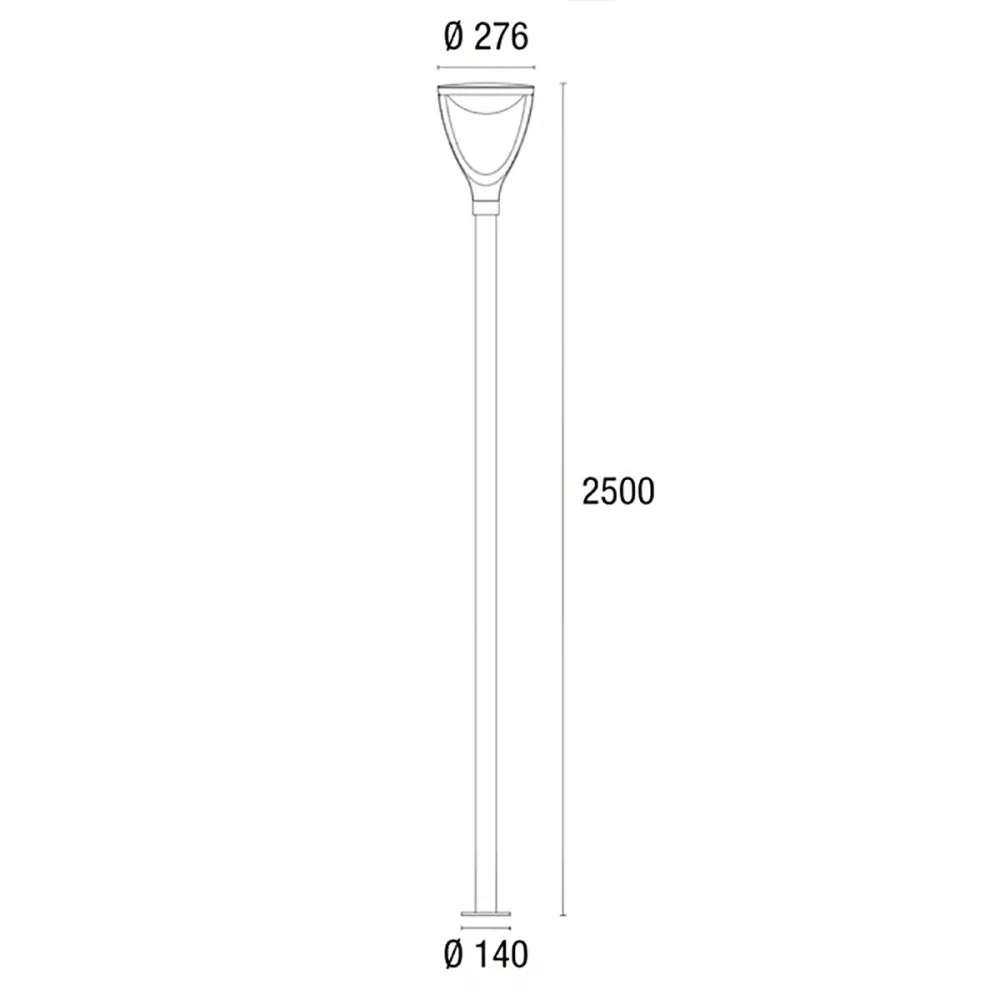 Linterna exterior Pan International PARK GRD02151
