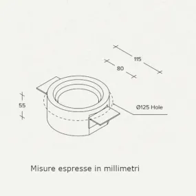 Faretto incasso Sforzin FILIATRA T338 GX53 LED