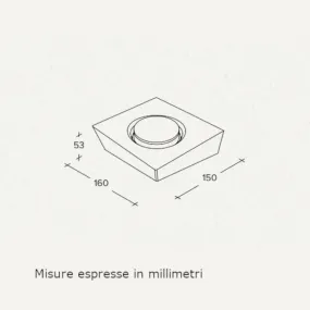 Applique gesso Sforzin illuminazione ANCHISE T374 GX53 LED