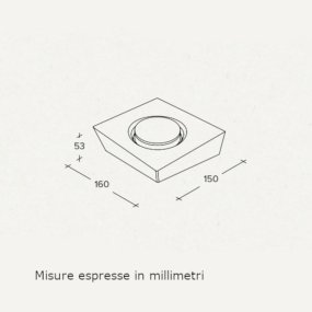 Applique murale en plâtre Sforzin ANCHISE T374 GX53 éclairage LED