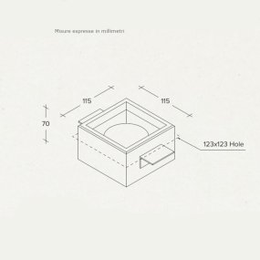 Spot encastrable Sforzin éclairage FILIATRA' T381 GX53 LED