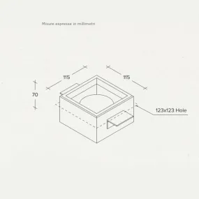 Spot encastrable Sforzin éclairage FILIATRA' T381 GX53 LED