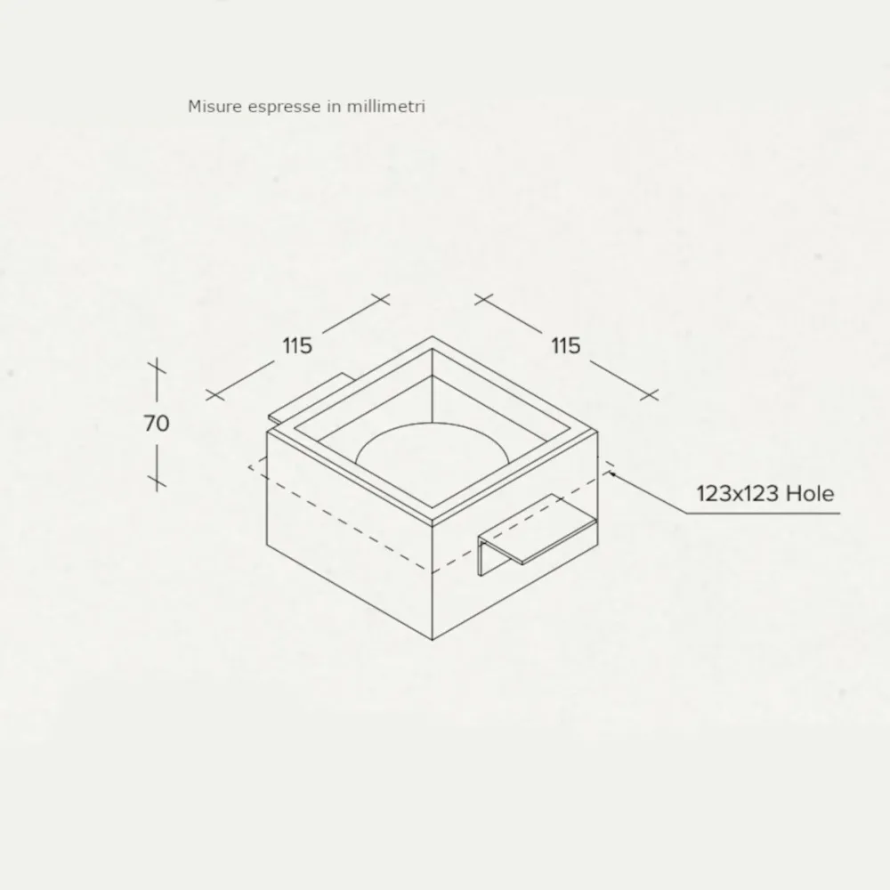 Foco empotrable Sforzin FILIATRA' T381 GX53 LED