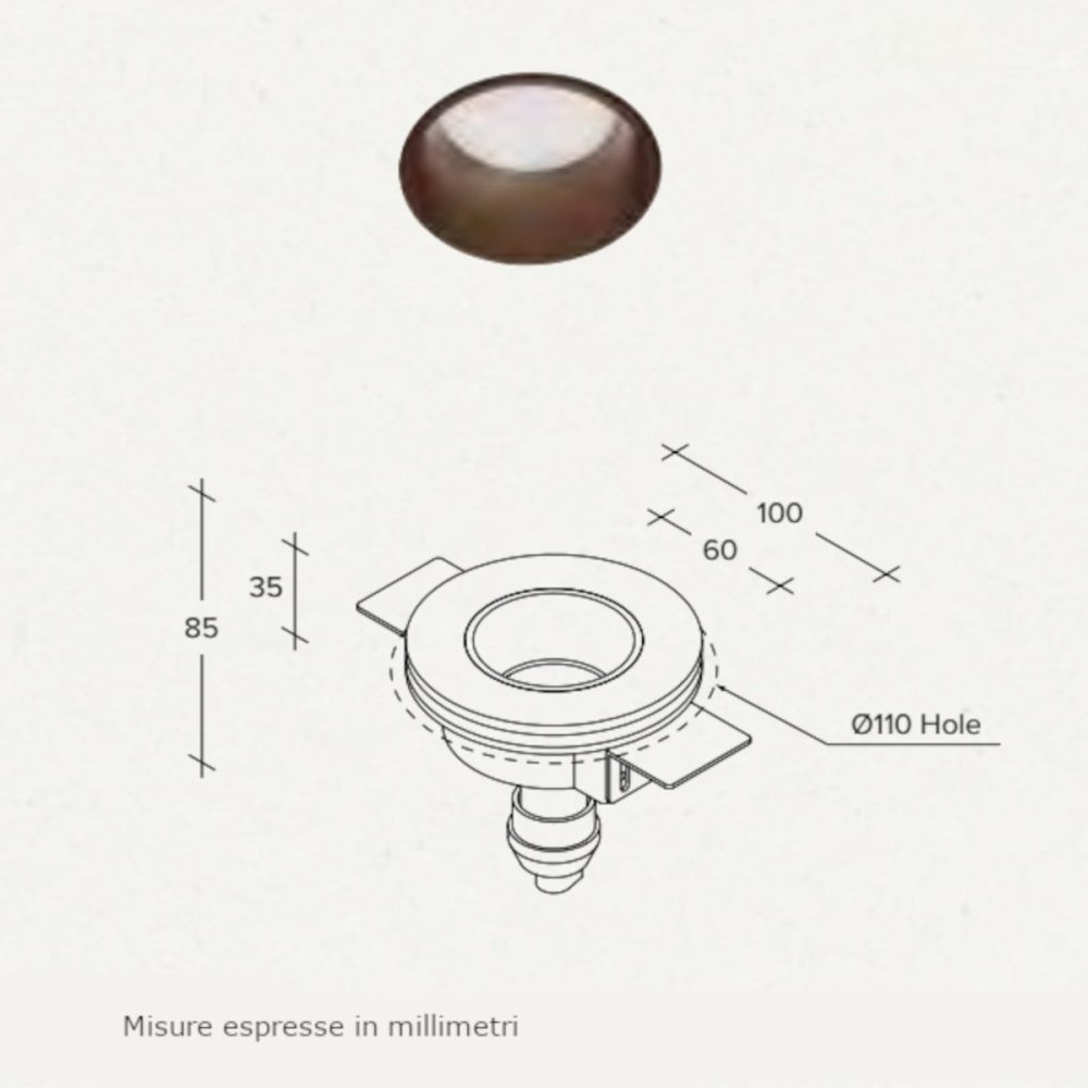 Sforzin Einbaustrahler Beleuchtung THESSALY T390 GU10 LED