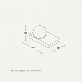 Applique murale en plâtre Sforzin CICLADI éclairage T385 GX53 LED