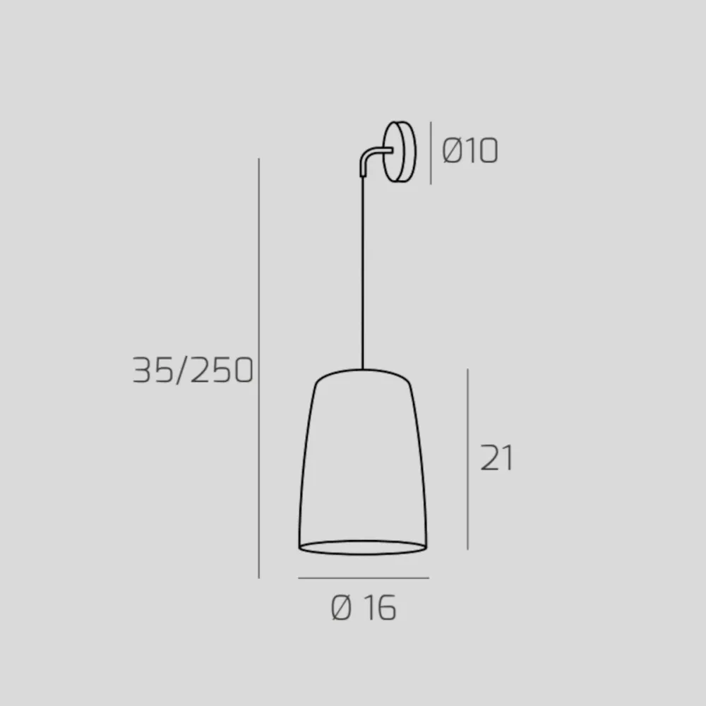 Top Light SHADED 1164 Eine Wandleuchte