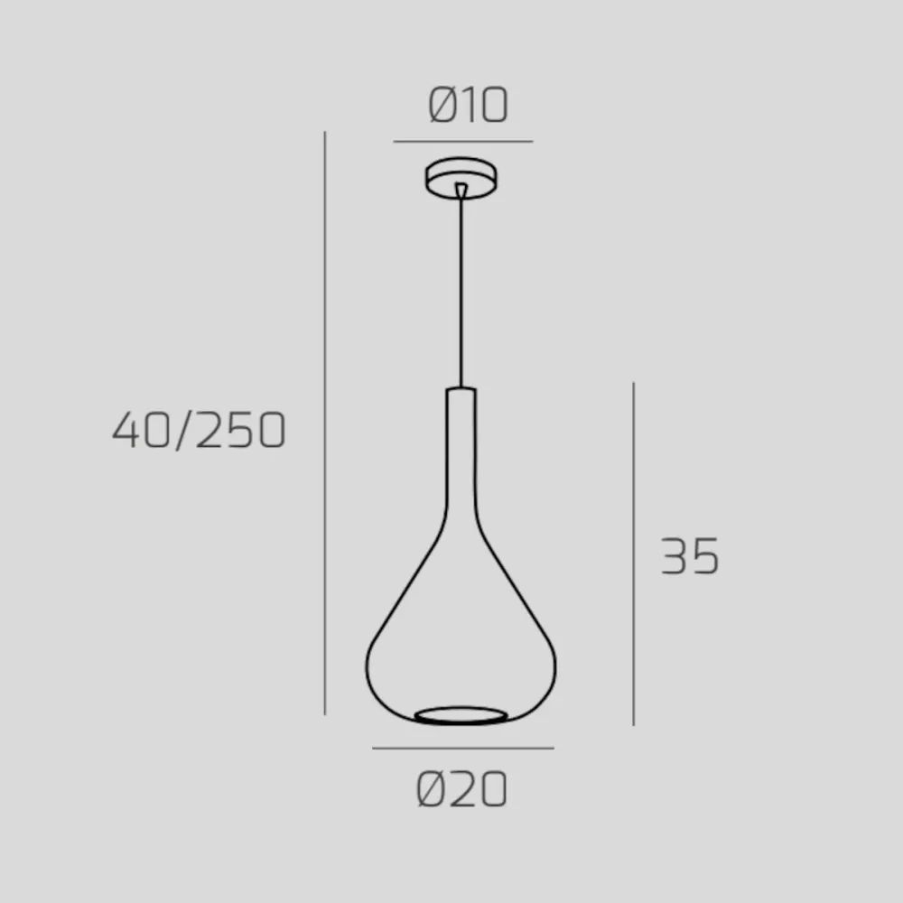 Lampadario Top Light KONA 1177 CR S1 TR