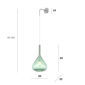 Top Light applique murale moderne KONA 1177 CR A VE