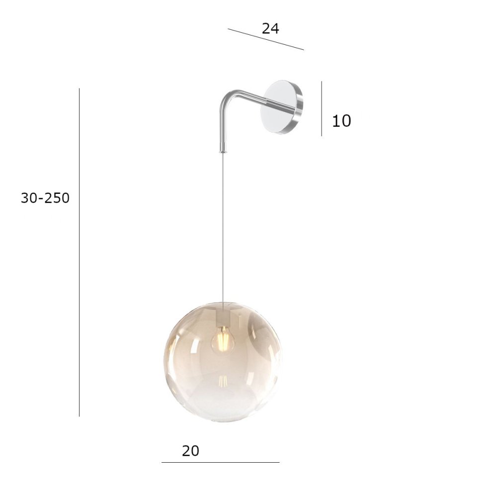 Applique moderne Top Light BIG ECLIPSE 1194 BA AM