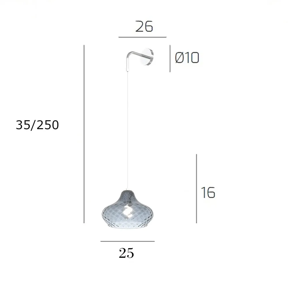 Top Light applique murale moderne DRESS 1191CR A