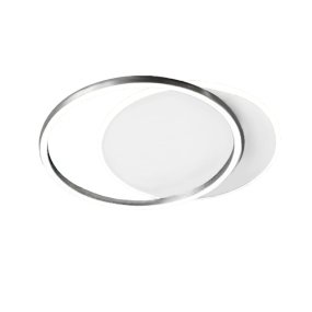 Plafoniera moderna Perenz illumina ORBIT 8194 GR LED alluminio metallo acrilico bianco grigio titanio