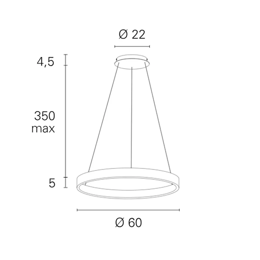 Lámpara de araña led BAHIA GRF16112