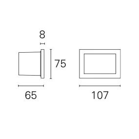 Applique incasso Pan International FAST Emergency INC59600EM