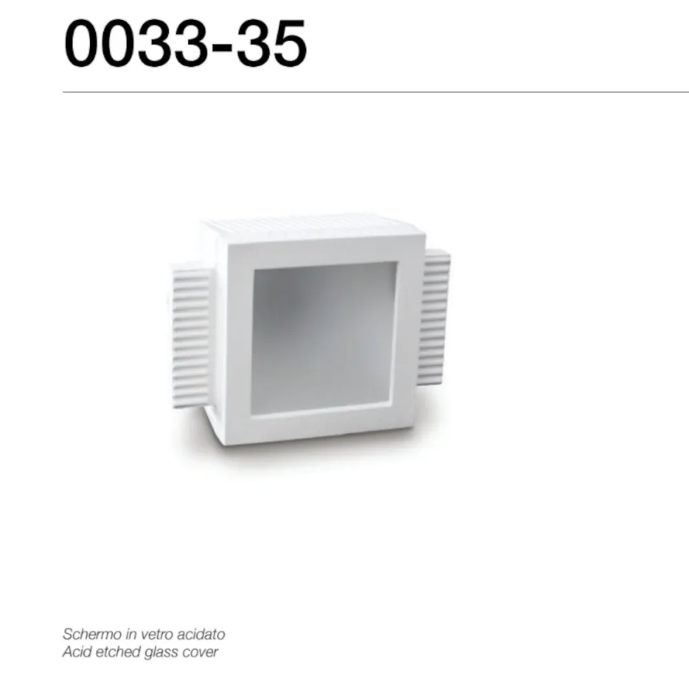 Neo Luce 9010 Belfiore 0033 GU10 Spot LED encastrable en plâtre