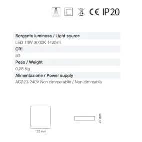 Plafón moderno Neo Luce...