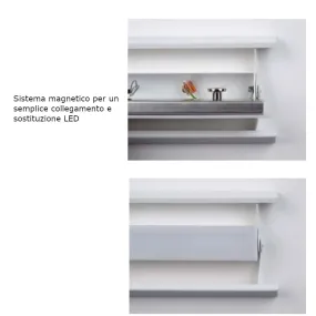 Cattaneo SESAMO 836 125 PA LED moderne Wandleuchte