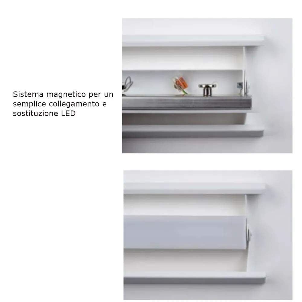 Applique moderno Cattaneo SESAMO 836 125 PA LED