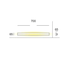 Cattaneo SESAMO 836 67 PA Applique murale moderne LED