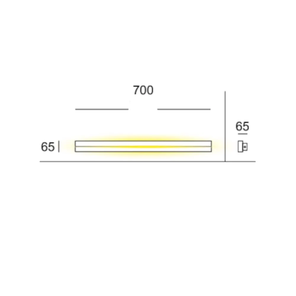 Cattaneo SESAMO 836 67 PA LED moderne Wandleuchte
