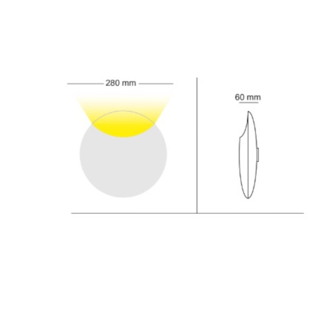 Applique moderna Cattaneo illuminazione LUNATICA 792 28A LED