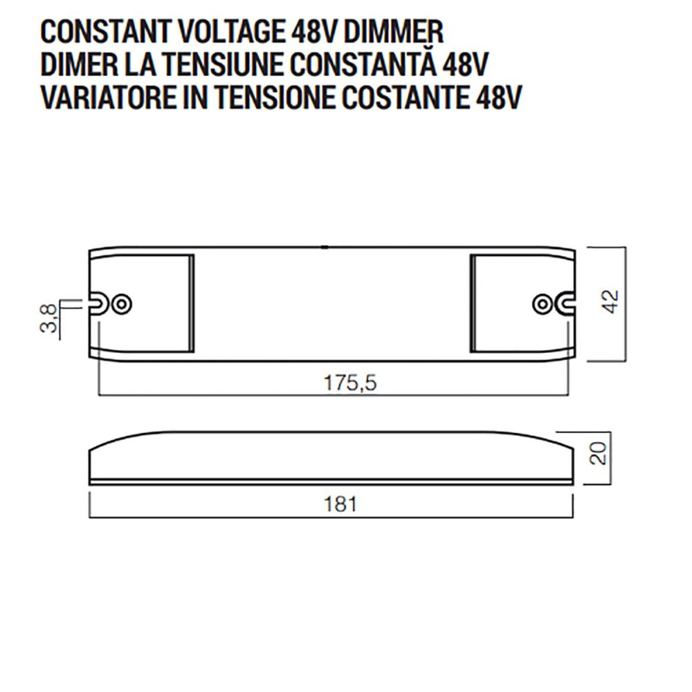 Unité de contrôle dimmable Redo OTi DALI DIM 1-4CH D
