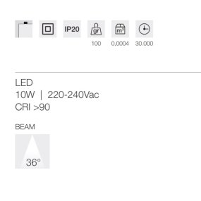 Gea Led GFA1410C LED moderner Einbaustrahler