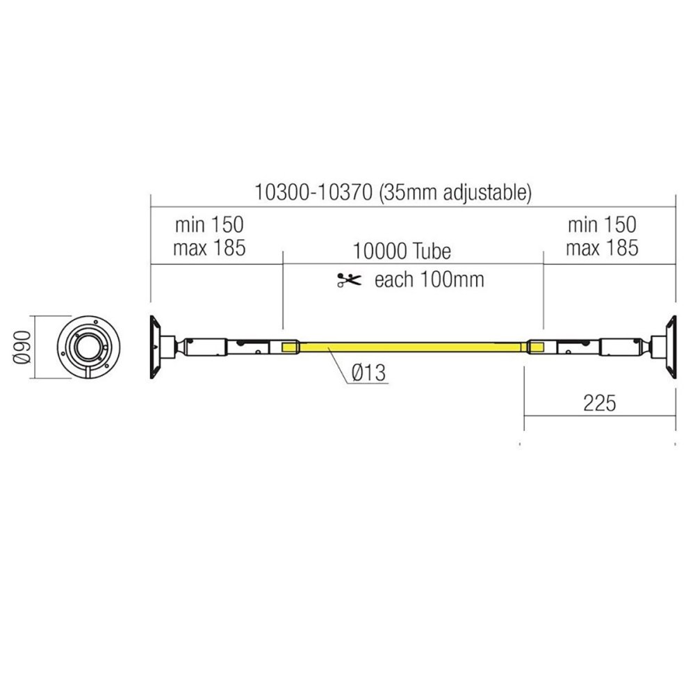 Redo Group FREEDOM 360 90W WEISS flexibler LED-Streifen