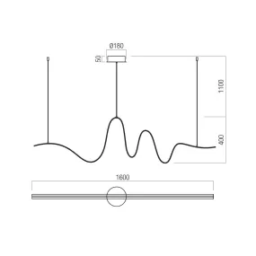 Lampadario led Redo Group...