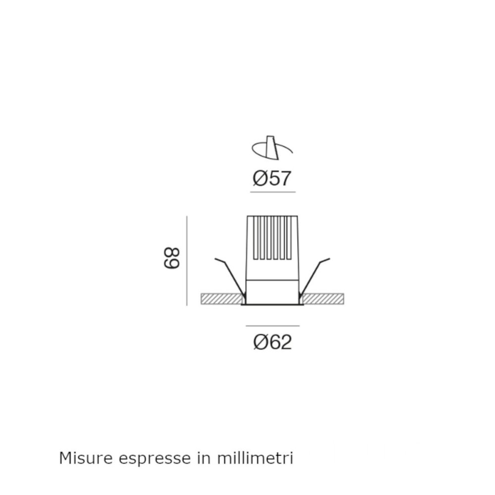 Foco empotrable moderno Gea Led GFA1415C LED