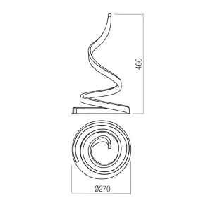 Abat-jour led Redo Group SCROLL 01-4278 4280