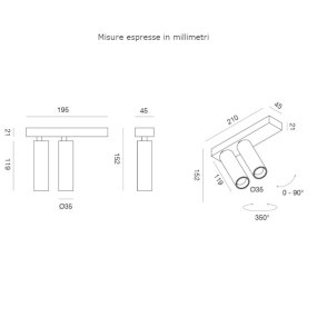 Gea Led moderne Deckenleuchte GFA1475C LED