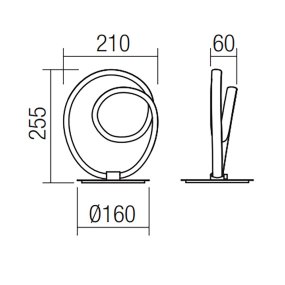 LED-Lampenschirm REDO-Gruppe SINTRA 01-1479