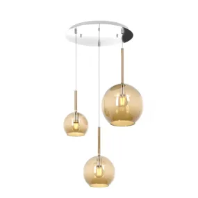 Moderne Deckenleuchte Topleuchte FUTURE 1155CR S3 TMIX E27 LED