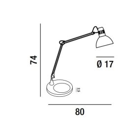 Moderne Perenz ARC 4025 Z + 4045 E27 verstellbare LED