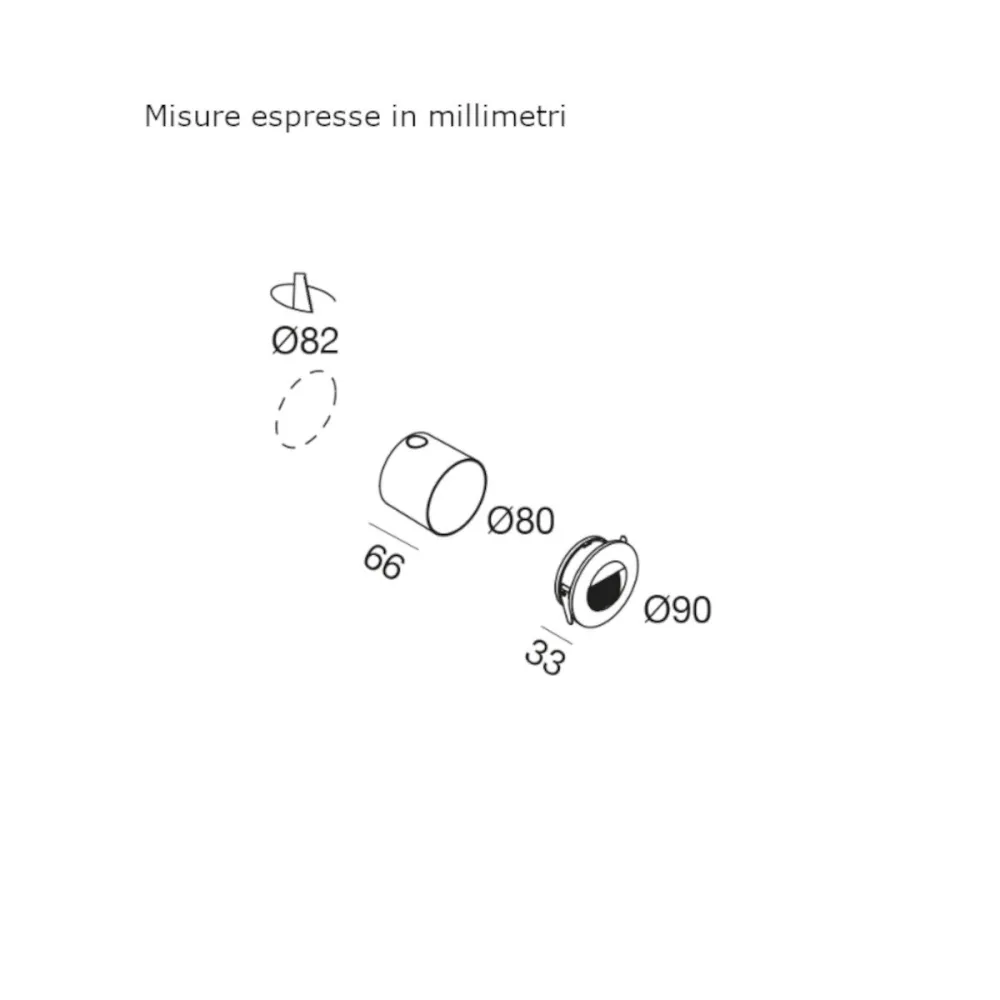 Segnapasso incasso Gea Led GES2111 LED IP65