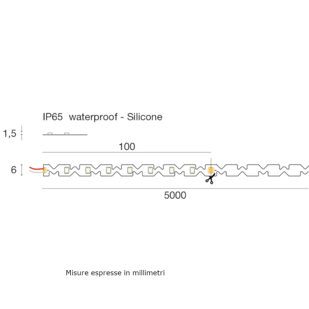 Strip Led Gea Led GST166C DIMMERABILE IP65