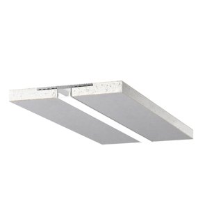 Profilo incasso Gea Led CARRARA M PCAPA2 con 2 pannelli in cartongesso strip led