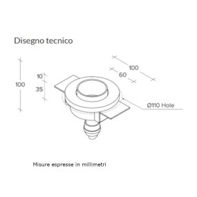 Foco empotrable Sforzin THESSALY T409 GU10 LED