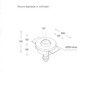 Verstellbarer Einbaustrahler Sforzin Illuminazione LELANTO T412