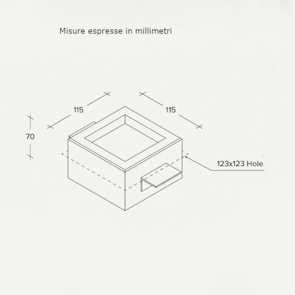 Faretto incasso Sforzin illuminazione FILIATRA' T382 GX53 LED