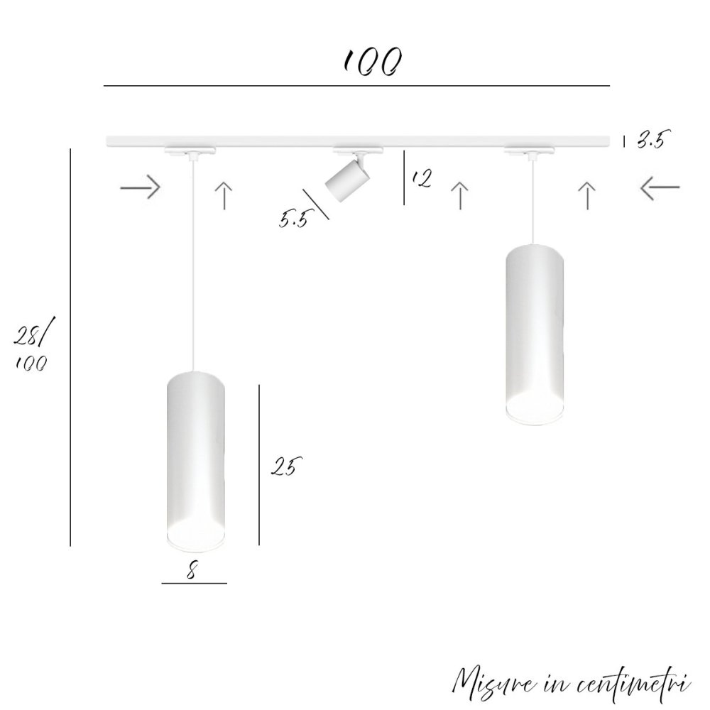 Top Light MONO 1128 CLOUD YARI Schiene
