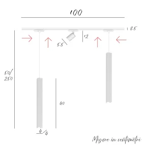 Top Light Track MONO 1173 SQUARE TUBE YARI
