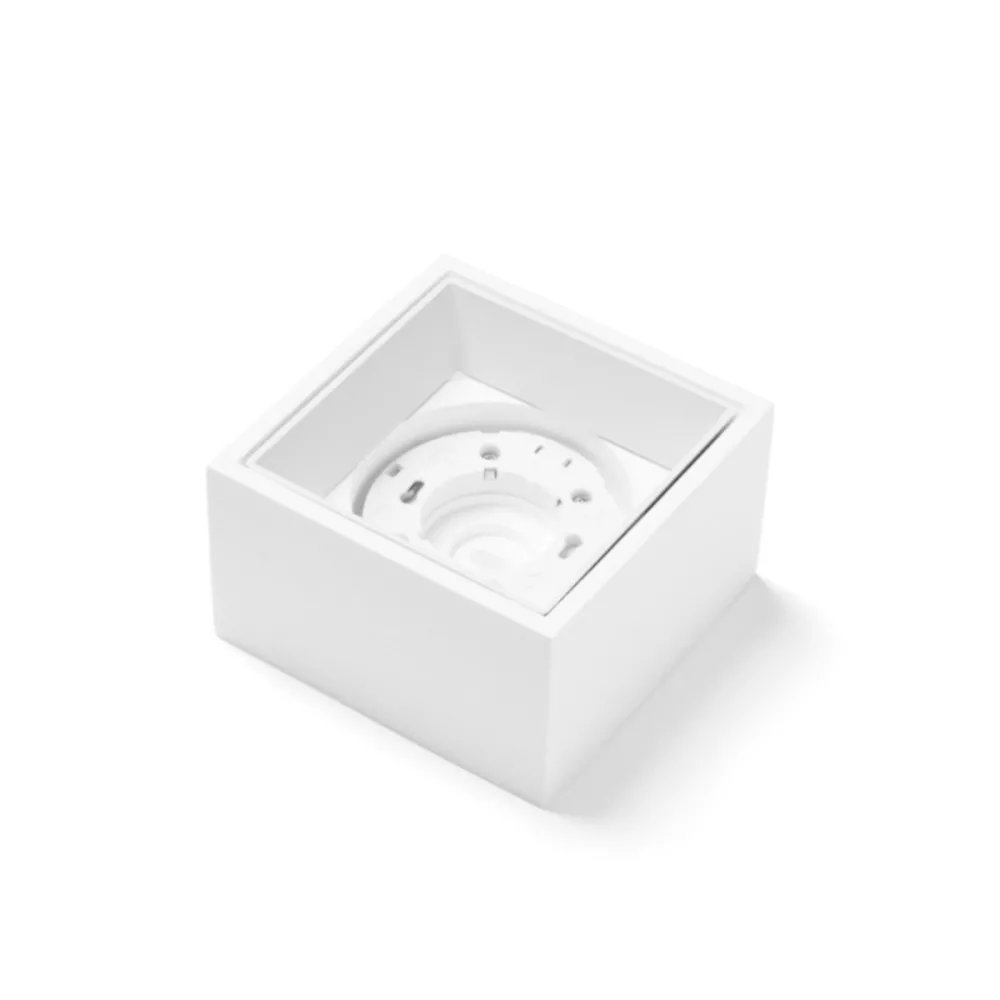 Plafonnier carré en plâtre Sforzin NASSO éclairage T427 GX53 LED