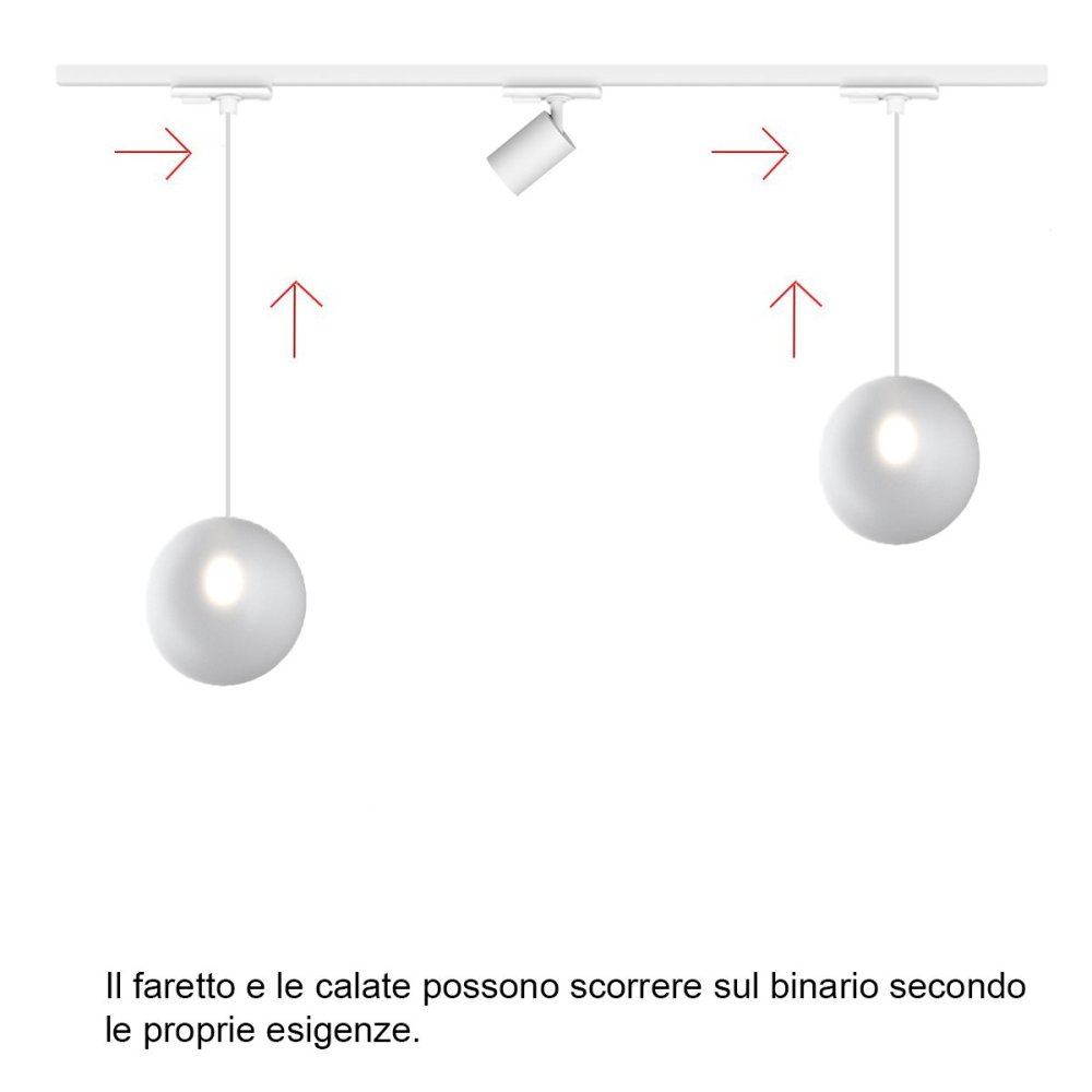 Rail Top Light MONO 1184 ECLIPSE YARI BLANC G9 LED