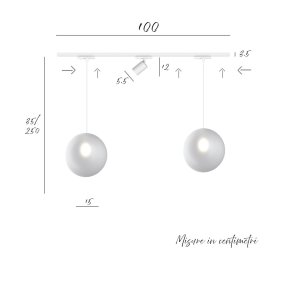 Rail Top Light MONO 1184 ECLIPSE YARI BLANC G9 LED