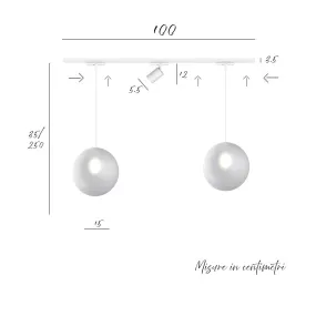 Top Light Track MONO 1184 ECLIPSE YARI WEISS G9 LED