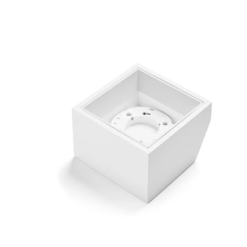 Applique en plâtre Sforzin Lighting NASSO carrée T434 GX53 LED