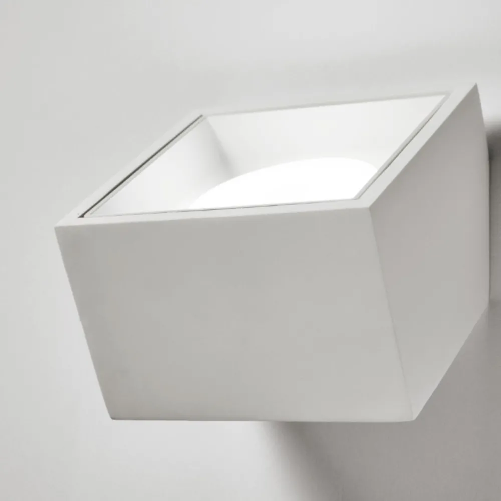 Applique en plâtre Sforzin Lighting NASSO carrée T434 GX53 LED